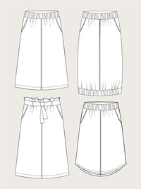 A-Line Midi Skirt Pattern - The Assembly Line