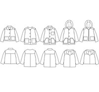 Sam Parka & Jacket Sewing Pattern - Baby Unisex 6m-4Y - Ikatee