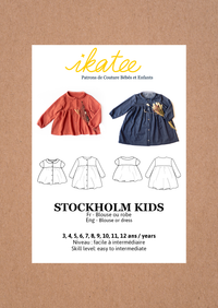Stockholm Blouse & Dress Sewing Pattern - Girls 3/12Y - Ikatee
