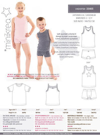 Baby / Kids  Underwear - Minikrea - Pattern - 2-12 Years