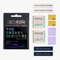 "THE SWEARY SEWIST 2.0" Limited Edition Multi Woven Label Pack - Kylie And The Machine