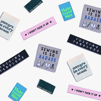 "SWEARY SEWIST 3.0" Limited Edition Woven Multipack Labels - Kylie And The Machine