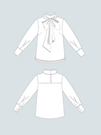 Tie Bow Blouse Pattern - The Assembly Line