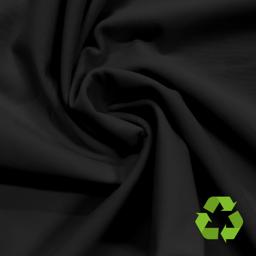 Repreve® Recycled Polyester Spandex Jersey - Black - 260gsm