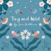Wild Strawbs - Tiny and Wild - Sue Gibbins - Cloud 9 Fabrics - Poplin