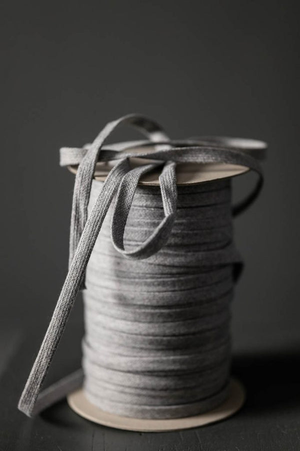 Recycled Cotton Drawstring - Grey Marl - Merchant & Mills (Sold Per Meter)