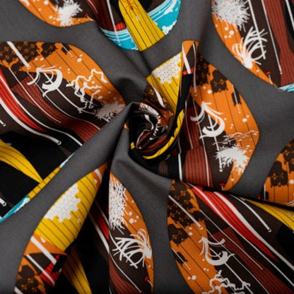 Bat Cave - Halloween - Charley Harper - Birch Fabrics - Poplin - Simplifi Fabric