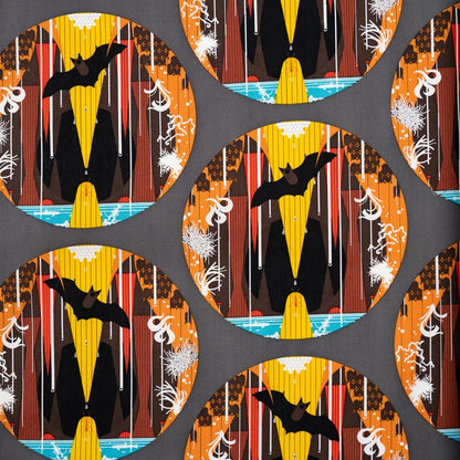 Bat Cave - Halloween - Charley Harper - Birch Fabrics - Poplin - Simplifi Fabric