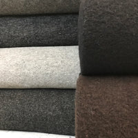 Boiled Wool - European Import - Light Grey Melange