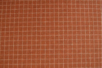 Cotton Flannel Knitted CHECKS - European Import - Oeko-Tex® - Dark Brick