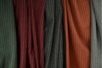 Cotton Flannel Knitted STRIPES - European Import - Oeko-Tex® - Brick