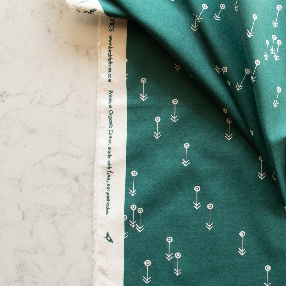 Desert Flowers - Forest - Charley Harper The Desert - Birch Fabrics - Poplin - Simplifi Fabric