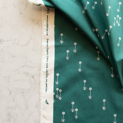 Desert Flowers - Forest - Charley Harper The Desert - Birch Fabrics - Poplin - Simplifi Fabric