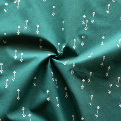 Desert Flowers - Forest - Charley Harper The Desert - Birch Fabrics - Poplin - Simplifi Fabric