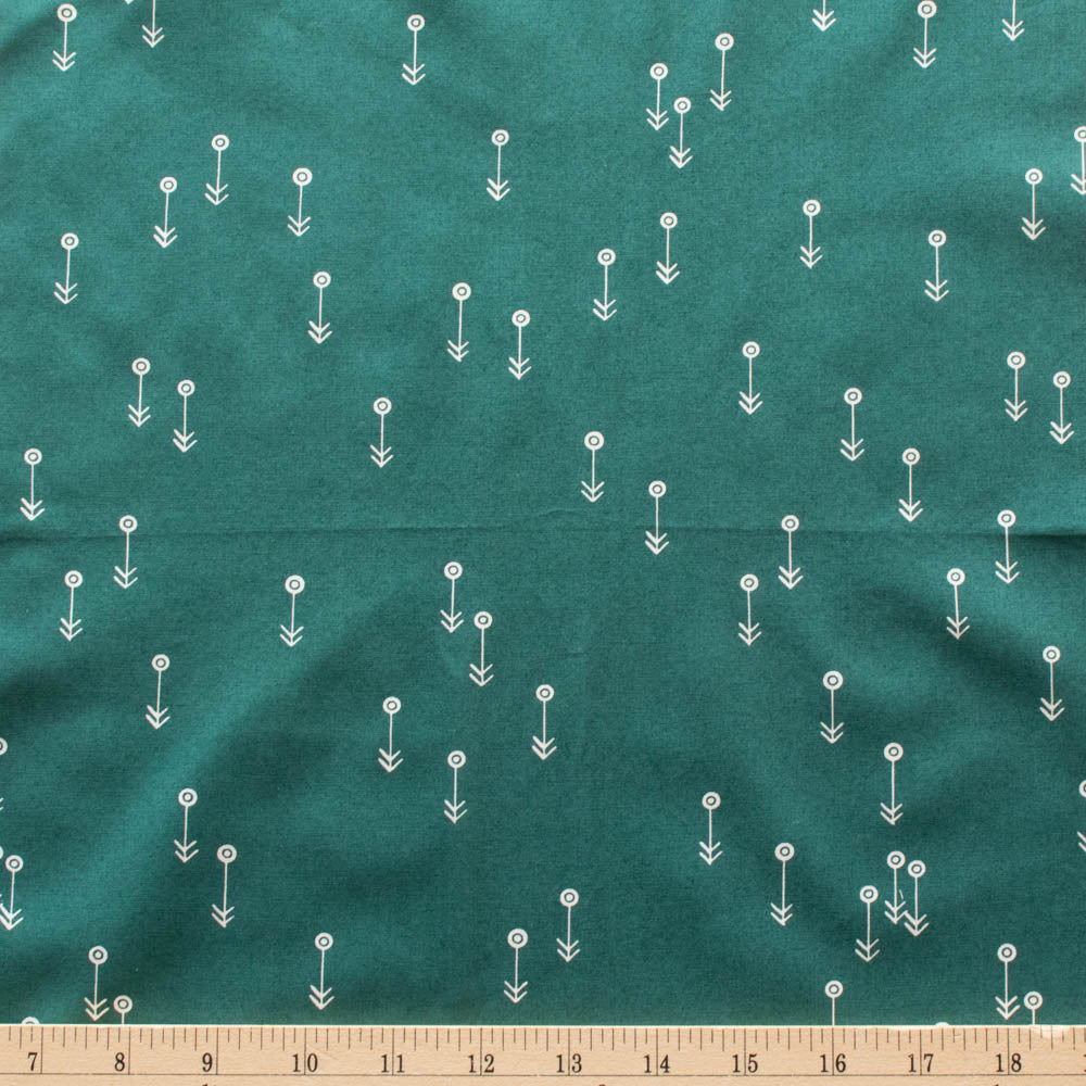 Desert Flowers - Forest - Charley Harper The Desert - Birch Fabrics - Poplin - Simplifi Fabric