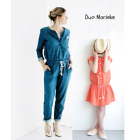 Marieke Mum Jumpsuit, Playsuit & Dress Sewing Pattern - Ladies 34/46 - Ikatee