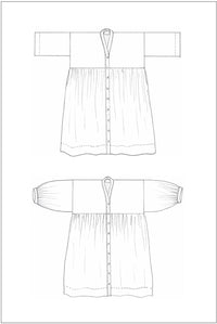 ZW Gather Dress - Birgitta Helmersson - PDF Pattern