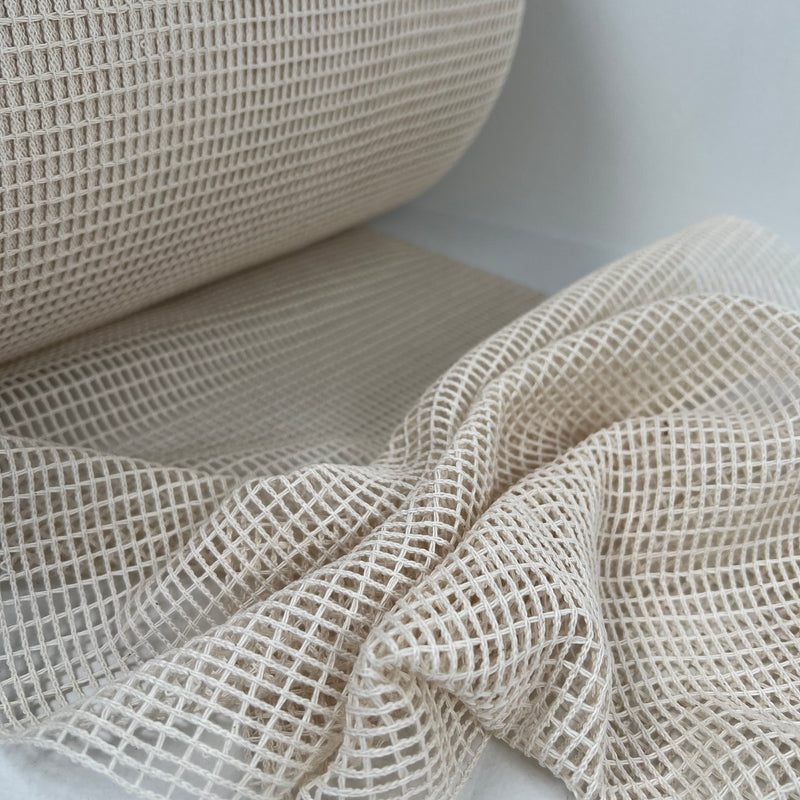 USA Grown Cotton Mesh / Net Made In Canada - Natural Simplifi Fabric