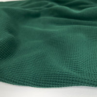 Organic Cotton Waffle / Thermal 250gsm - Emerald Green 9