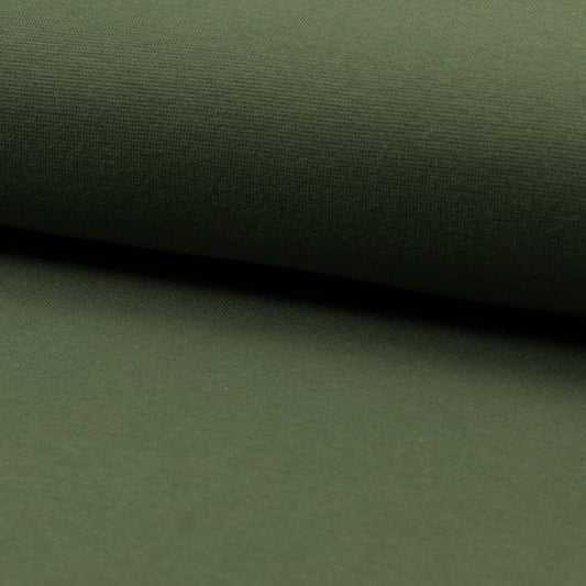 Organic 1x1 Ribbing - European Import - Army - Simplifi Fabric