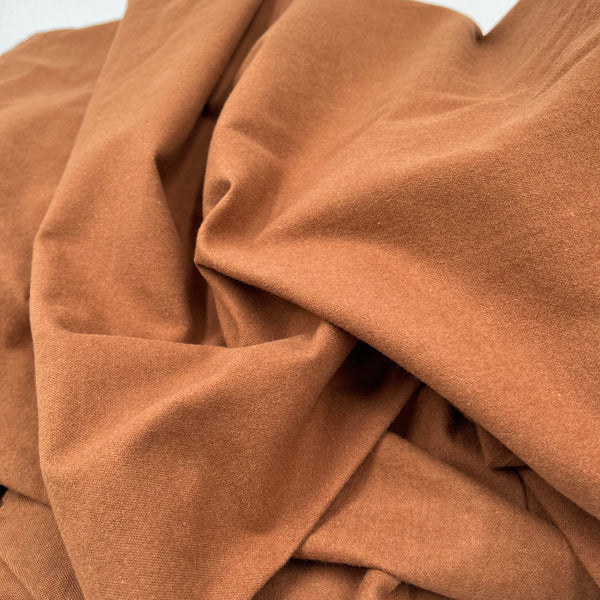 Organic Cotton Flannel 155gsm - Rust