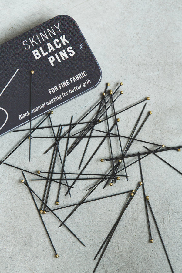 Skinny Black Pins - Sewply