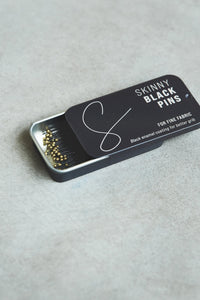 Skinny Black Pins - Sewply