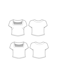 The Square Neck Top Pattern - Friday Pattern Company