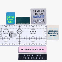 "SWEARY SEWIST 3.0" Limited Edition Woven Multipack Labels - Kylie And The Machine