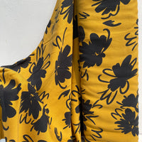 Tencel Flower Print - European Import - Oeko-Tex® - Yellow